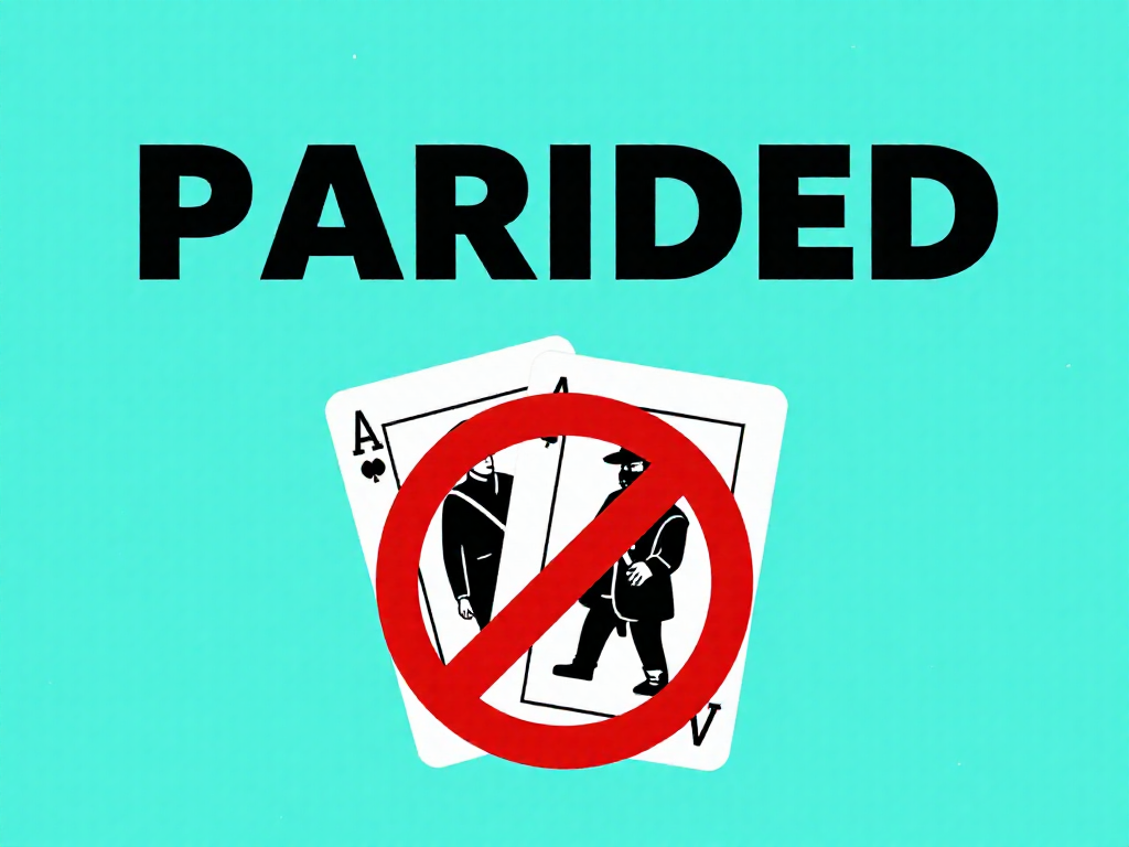 Vertical Pinterest pin showing that you cannot stack Draw Four cards in official Uno rules